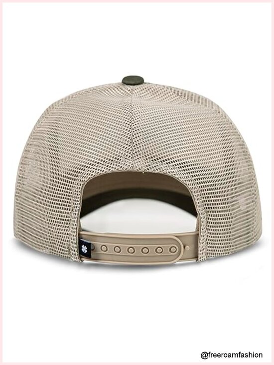 Cotton Twill Trucker Hat Snapback Adjustable Mesh Back Baseball Cap main image 5